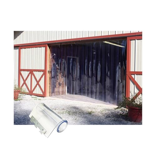 Tenda per porta resistente, spessore 1,8 mm, in PVC, con staffa di montaggio, isolata e a risparmio energetico, ideale per magazzini e officine