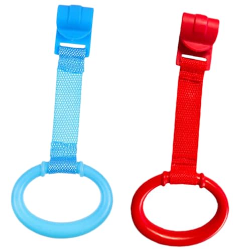 JOINPAYA 2pcs Baby Standing Pull Tab Pull up Rings for Playpen Toddler Handle Ring