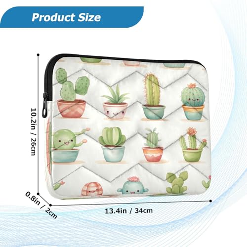 Funda para portátil de 13-14 pulgadas Smiling Cactus miniatura 3