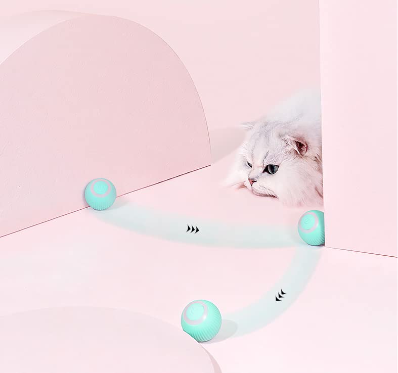 Balle chat roulement intelligent interactif gravité