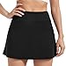 Tennis Golf Skirt Workout Athletic Skirts for Women Bodycon Pencil Mini Skort High Waisted with Pockets Shorts Underneath Slit Dress Cute Fashion Trendy Clothes Casual Summer Outfits Black L