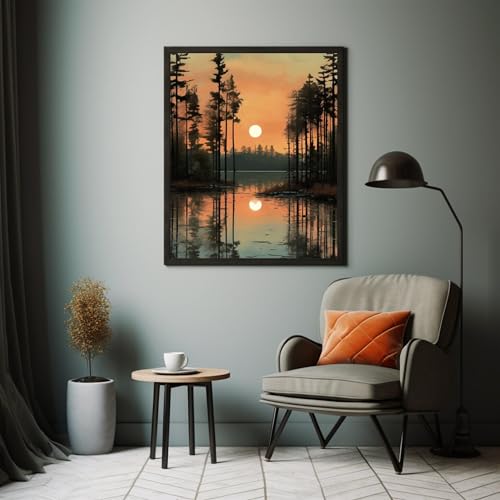 Impression sur toile forêt de pins pour réchauffer un mur blanc vide - 6