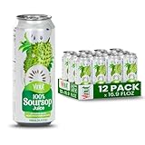 VINUT 100% Soursop Juice, No Added Sugar, Not From Concentrate, 16.9 fl oz (500 mL) Can, Pack of 12