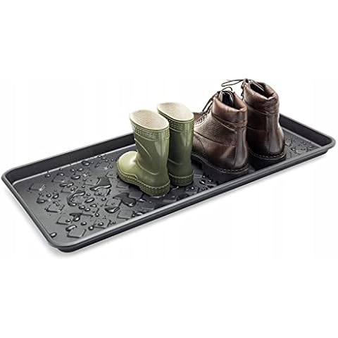rg-vertrieb Schuhtablett Schuhwanne Schuhmatte Schuhablage Unterlage Untersetzer 71 x 35 x 3,3 cm Abtropfschale Napfunterlage Cover