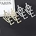 T-ztoss Simple Punk Love Letter Large Long Dangle Earrings Fashion English Alphabet Love Heart Shape Dangle Stud Earrings Statement Jewelry Gift for Women(Gold)
