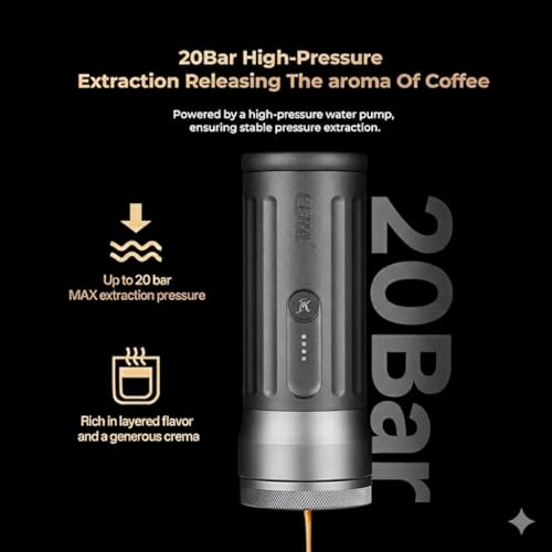Image of Xpresso CERA+ Barista MAX 58mm Portable Espresso Machine with Handbag, 20 Bar App Controlled Coffee Maker Machine for Home & Travel