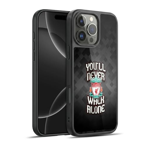 Protection iPhone 16 Pro Max Liverpool FC coque gel renforcée grise You'll Never Walk Alone