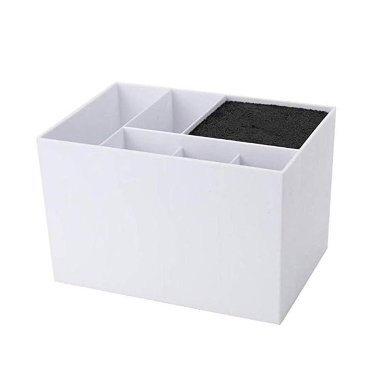 TOVINANNA Hairdressing Scissors Holder Stand 6 Slots Scissors Storage Box White Hair Salon Tools Holder