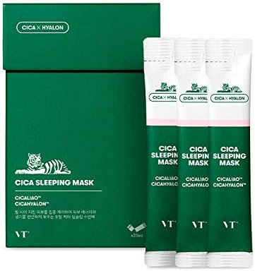 1 Box 30 PC CICA Care Sleeping Pack Moisturizing Soothing Anti Acne Wash Free Facial SleepMask