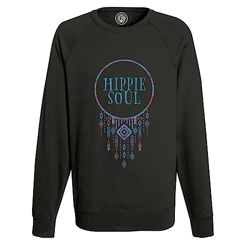 Sweat Homme Hippie Soul parfait pour vos festivals vintage et soirées feu de camp