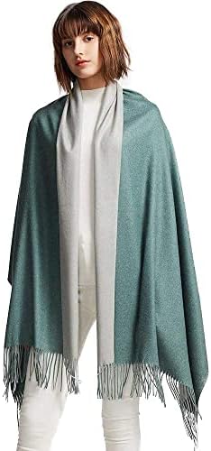 MaaMgic Scarves for Women Pashmina Double Colors Shawl Wrap Wedding Party Blanket Girls Large Soft Scarves
