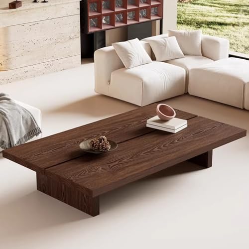Table basse carrée 100 cm en noyer pour optimiser les grands salons - 4