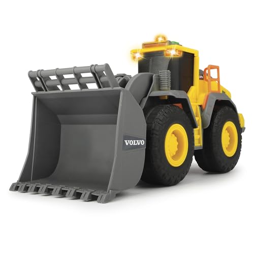 Dickie Toys Volvo Series - Pala Excavadora de Volvo con Luz y Sonido, para Niños a Partir de 3 Años - 23 cm