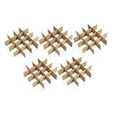 TOVINANNA 30 Stück 5 teiliges Karton Trennwände für Versandkartons Nachhaltige Pappe Stecksystem Platzsparende Verpackungslösung für Glaswaren Schutz vor Bruch und Verrutschen Einfache