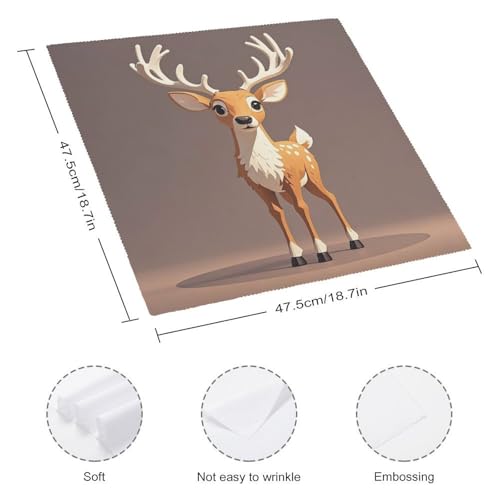 Servilletas de tela reutilizables estampadas para decoración de mesas de boda 3