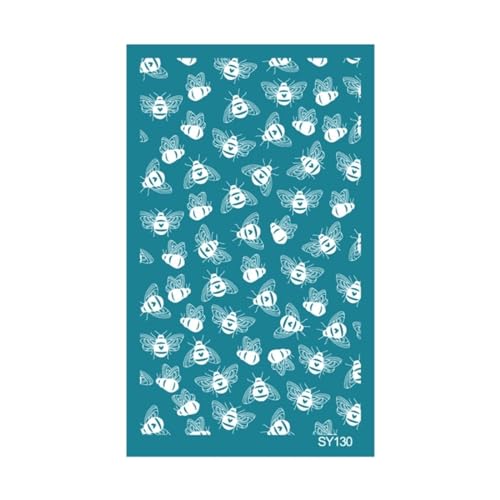 MANGOUSONG Screen Printing Kit,15x9cm Self-Adhesive Silk Screen Printing Stencils for Home Decor T-Shirts Ceramic Fabric Reusable Silkscreen Printing Style 4