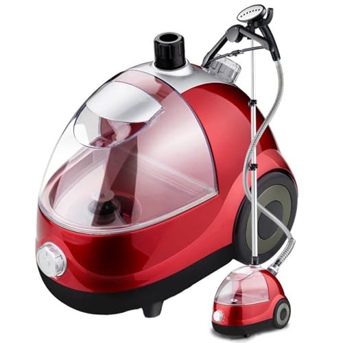 VERVELINK Centro de Planchado Vertical, 2000W, Tanque de Agua de 1,8l, Altura Regulable, Elimina Arrugas, olores y desinfecta, Temperatura Ajustable a 11 Niveles Tipo Planchas de Vapor Verticales,Red