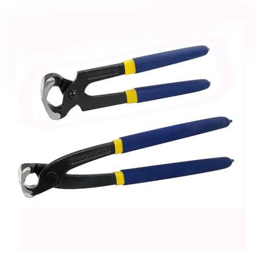 MANUFORE 2-tlg. Zangenset– 210 mm (8\") Zimmermannszange, 225 mm (9\") Monierzange – Robuste Zangen zum Entfernen von Nägeln oder Schneiden von Draht – Ideal für Bau, Werkstatt und Heimwerker MANUFORE 2-tlg. Zangenset– 210 mm (8\") Zimmermannszange, 225 mm (9\") Monierzange – Robuste Zangen zum Entfernen von Nägeln oder Schneiden von Draht – Ideal für Bau, Werkstatt und Heimwerker