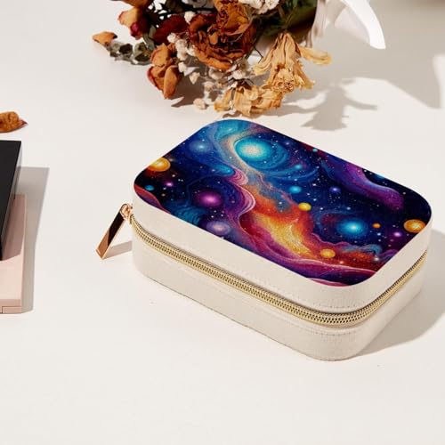 Boîte à bijoux galaxie colorée et spacieuse pour bagues et colliers - 8