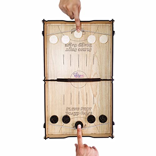 Image of Slingshot Board Game | Fastest Finger Game | Sling Puck Game | String Hockey | Best Gift | Toy and Games for Kids and Adults | Indoor Board Games