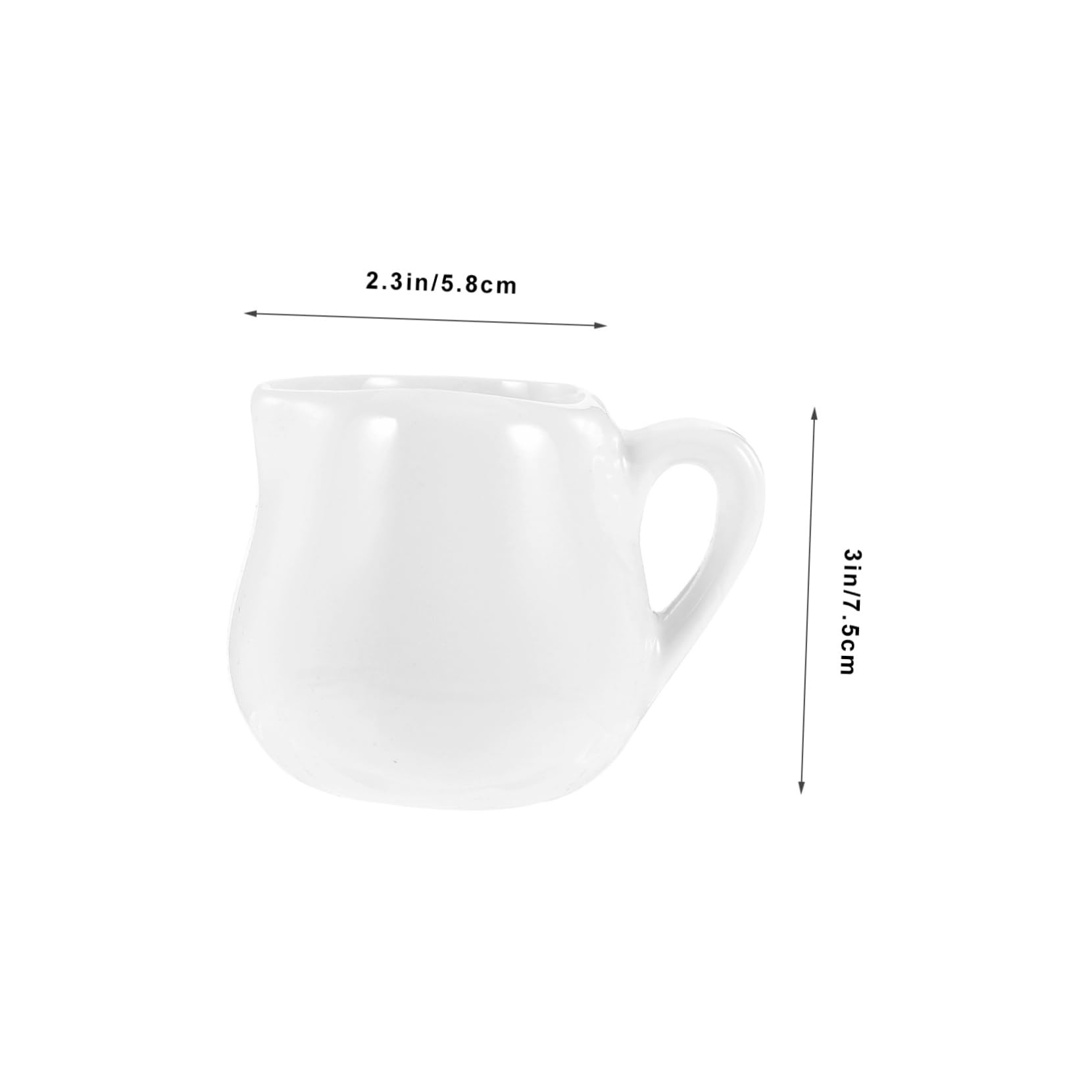 Cabilock Handheld Milk Pitcher Ceramic Milk Pitcher Small Container Storage Jug Ceramic Sauce Jug