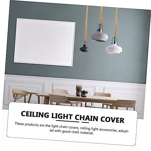 Angoily 20 Unidades Capa De Pano De Corrente Luva De Corrente De Lustre Esconda o Fio Do Candelabro