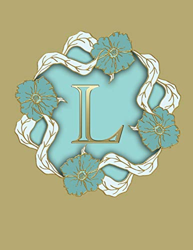 L: 100 Pages 8.5" X 11" Monogram Notebook College Ruled Line Paper image 3