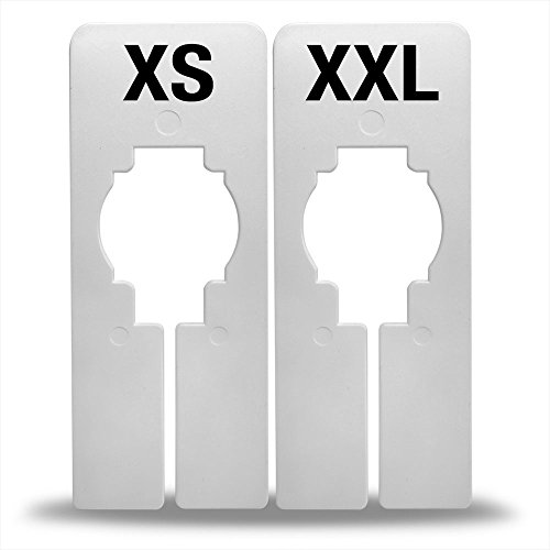 discount sizing Rectangle Size Dividers - Package of 40 - Sizes (XXS-XXXL) (White with Black Print) - //coolthings.us