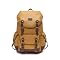 Rntifo Waxed Canvas Crazy Horse Leather Backpack for Men, 15.6 Rucksack