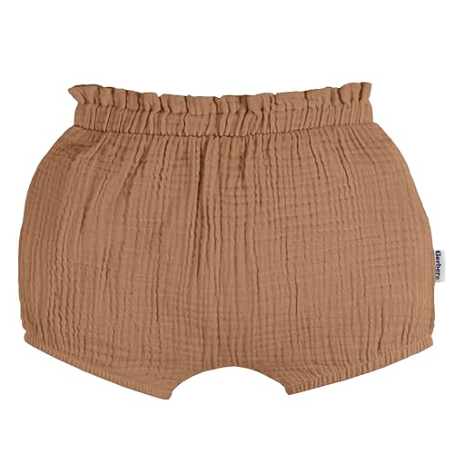 Gerber Baby Girls' 3-Pack Bubble Shorts, Brown/Dot/White, 24 Months - image 4