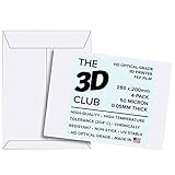 FEP Film for UV 3D Printers | 0.05mm Thick | 4-Sheets | 280mm x 200mm Per Sheet | HD Optical Grade | Available in 3 Thicknesses