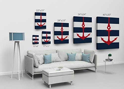 NAUTICAL DECOR WALL ART Canvas Wall Art Print V29 - Image 6