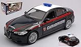Peso/Weight: 0.6 NEW BURAGO BU01272GL ALFA Romeo Giulia CARABINIERI 1:24 MODELLINO DIE CAST Model