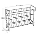 Vtopmart 4-Tier Spice Rack Organizer with 28 Empty Glass Jars and 432 Labels, Rust Resistant Iron, Black, Countertop, Cabinet, Kitchen, Pantry, Cupboard