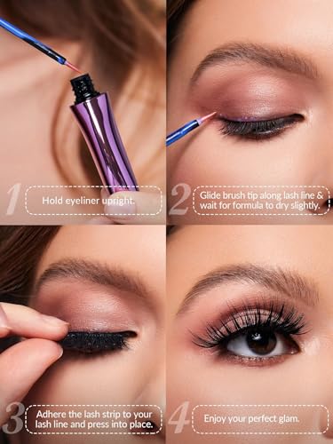 SHEGLAM All Eyes on You Eyelash Glue Liner Negro miniatura 4