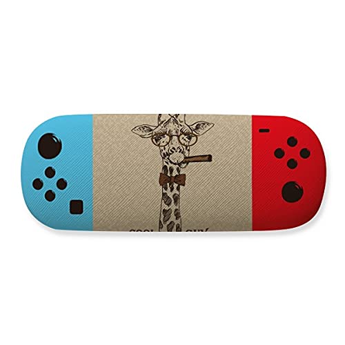 Étui pour lunettes motif girafe marron, l'idée cadeau utile pour les amoureux d'animaux