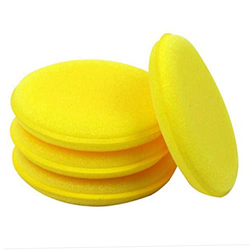 Veemoon 12Pcs Esponja De Espuma Redonda Esponja De Depilação De Carro Pano De Limpeza De Carro Espon