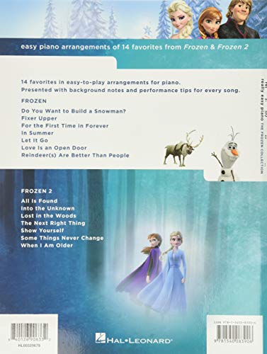 Really Easy Piano - The Frozen Collection | 14 Popular Songs from Frozen and Frozen 2 | Easy Piano Sheet Music with Lyrics for Beginners | Songs from Disney Frozen Movies - Image 2