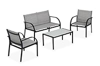 Linea Garden Friend s1617067 Wohnzimmer, Schwarz, 108 x 63 x 77 cm