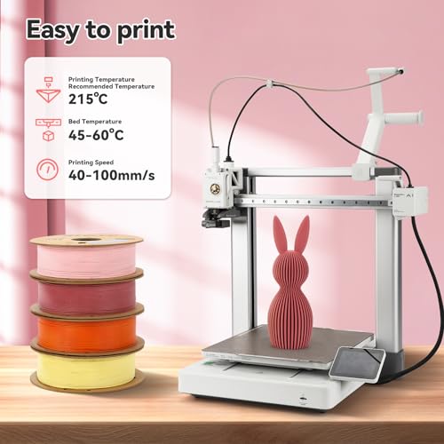 Image of 3DHoJor Matte PLA Filament 1.75mm, Upgrade 1kg Cardboard Spool PLA Filament 1.75 PLA 3D Printing Filament, Print with Most 3D Printers Using 3D Filament-Morandi Purple