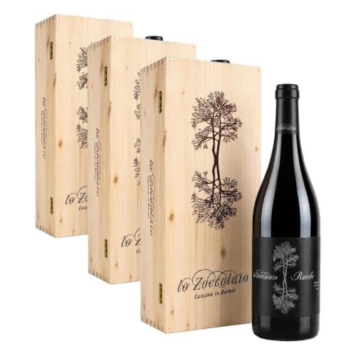 Lo Zoccolaio Barolo Riserva DOCG Ravera + Cassa Legno 1x750ml (Confezione da 3)