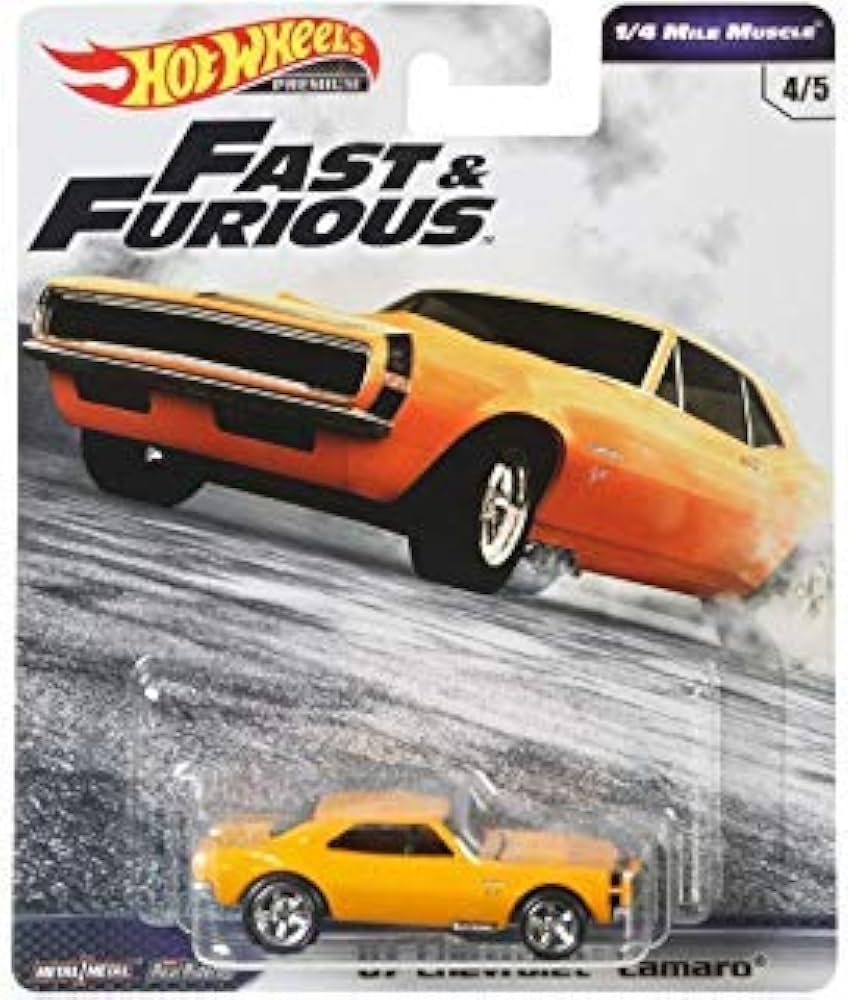 hot wheels mbm hw fast and furious 4/5 67 chevrolet camaro- Multi
