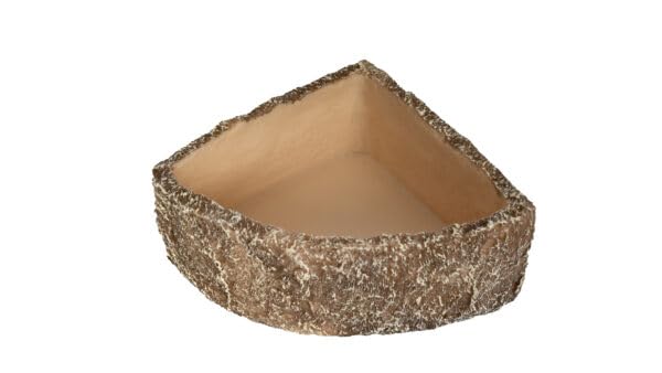 REPTIZOO Snake Water Dish Corner | Space-Saving Resin Food & Water Bowl for Reptiles, Snakes, Lizards & Terrariums-picture-30
