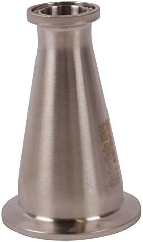 Concentric Reducer | Tri Clamp 1.5 inch x 3/4 in. - Stainless Steel SS304 / 3A - Glacier Tanks - (3 Pack)