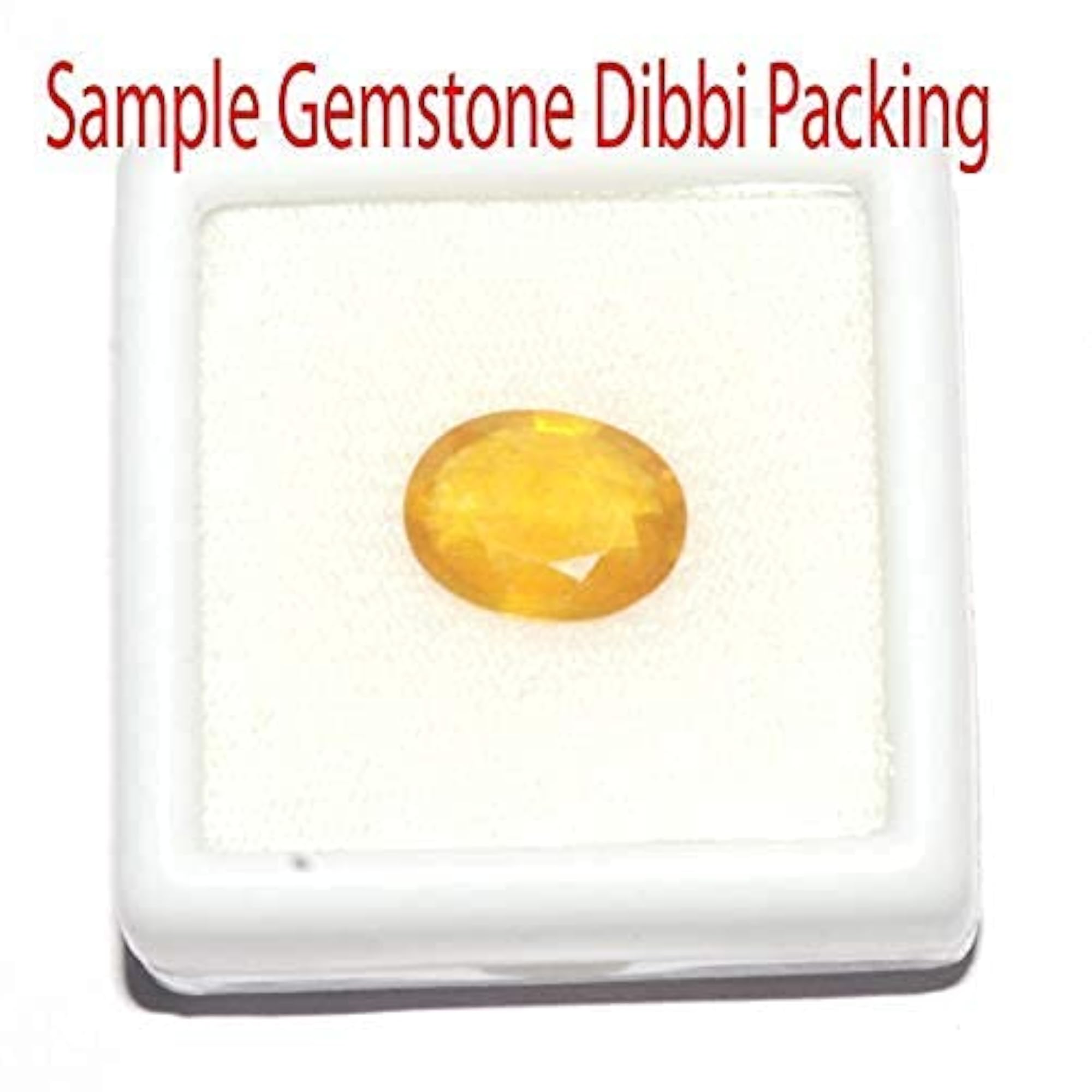 Certified Yellow Sapphire Pukhraj Stone Natural Gemstone