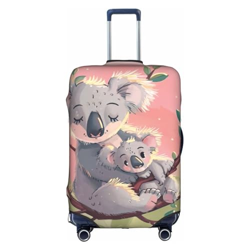 Housse de bagage koala blanc élégante et résistante pour grand voyage