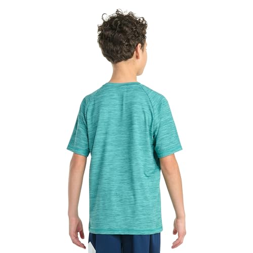 adidas Boys' Short Sleeve Essential Polyester Mélange Tee4