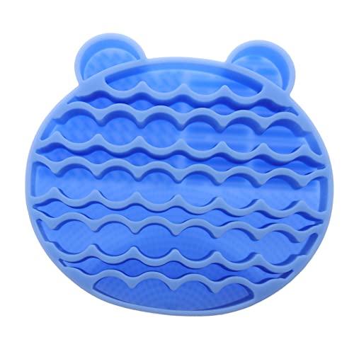 MUSISALY シリコン製メイクブラシクリーニングマットと収納スタンド ブラシ洗浄パッド スタンド付き 家用 旅行用