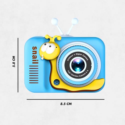 Câmera Digital Infantil com capa resistente a queda e impactos garantindo a durabilidade mesmo nos m