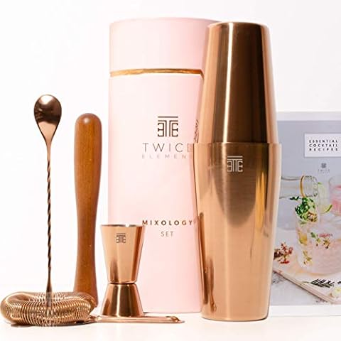 Twice Element® Copper Cocktail Shaker Set Cover
